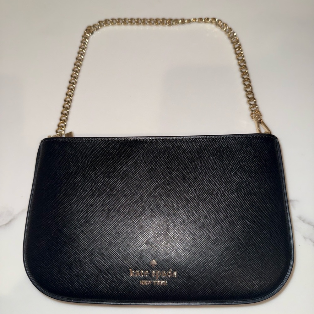New Kate Spade Black and Gold purse